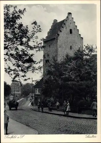 Ak Saalfeld an der Saale Thüringen, Saaltor