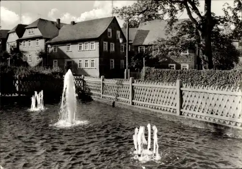 Ak Egelsdorf Königsee in Thüringen, Springbrunnen