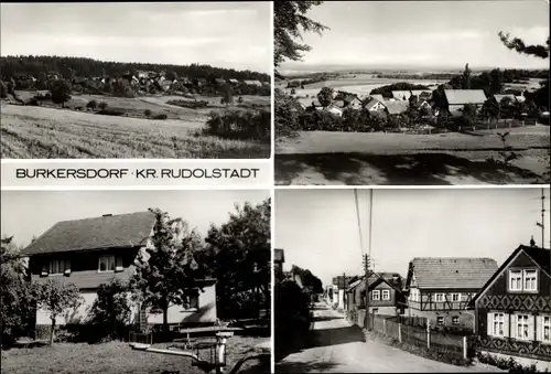 Ak Burkersdorf Saalfelder Höhe Saalfeld an der Saale Thüringen, Panorama, Teilansichten