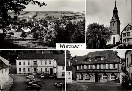 Ak Wurzbach in Thüringen, Kirche, Teilansicht