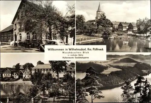 Ak Wilhelmsdorf an der Saale Thüringen, Mooshäuschen, Hohewarte Talsperre
