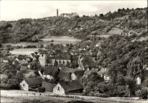 Ak Ziegenhain Jena in Thüringen, Fuchsturm, Fachwerkhäuser, Panorama