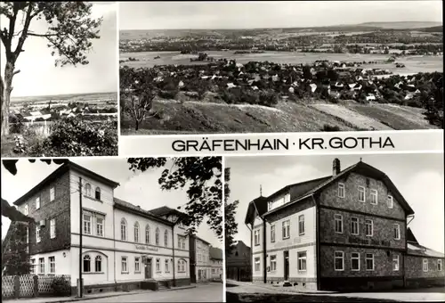 Ak Gräfenhain Thüringen, Panorama, Gasthaus Thüringer Wald, Freundschaft