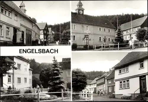 Ak Engelsbach Leinatal Thüringen, FDGB Erholungsheim E. H. Franziska, Rat der Gemeinde, Kapelle