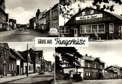 Ak Tangerhütte in der Altmark, Thälmann Straße, Klubhaus der Jugend, Bahnhofstraße, Bahnhof