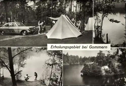 Ak Gommern Jerichower Land, Zeltplatz, Schilfsee, Edersee, Inselsee