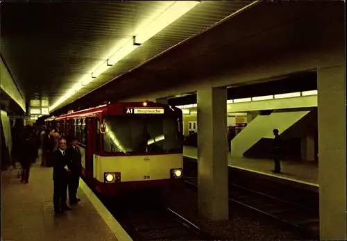 Ak Frankfurt Main, U Bahn, Linie A 1 Richtung Hauptwache