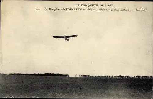Ak Aviation, Le Monoplan Antoinette piloté par Hubert Latham