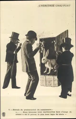 Ak L'Heritage Crac Fort, Affaire Humbert Crawford, Extrait du proces verbal du commissaire