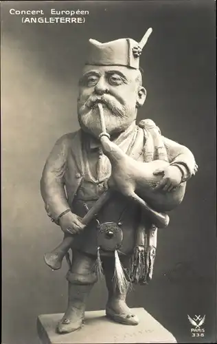 Ak Conert Europeen, Angleterre, Edward VII, König von Großbritannien, Karikatur, Plastik