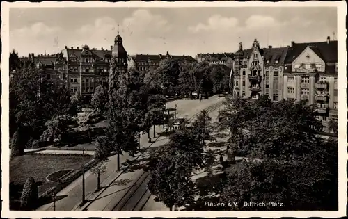 Ak Plauen Vogtland, Dittrichplatz