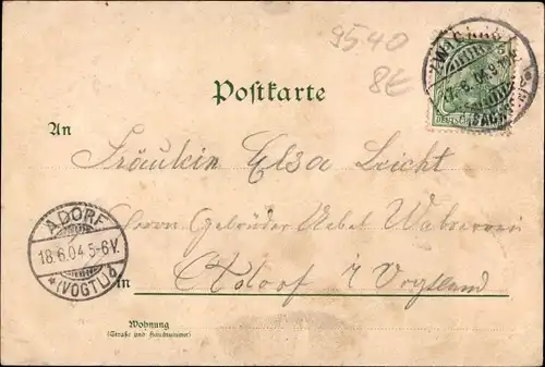 Ak Zwickau in Sachsen, Albertplatz