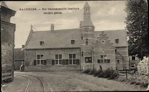 Ak Halsteren Nordbrabant, Rathaus