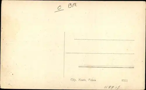 Ak Halsteren Nordbrabant, Rathaus