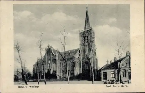 Ak Nieuwe Niedorp Nordholland Niederlande, Ned. Herv. Kerk