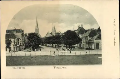 Ak Franeker Friesland Niederlande, Voorstraat
