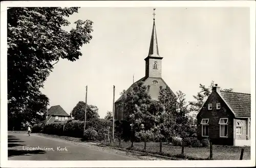 Ak Lippenhuizen Friesland Niederlande, Kerk