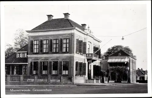 Ak Murmerwoude Friesland Niederlande, Gemeentehuis