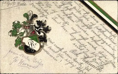 Studentika Präge Ak Gotha in Thüringen, Verbindungswappen