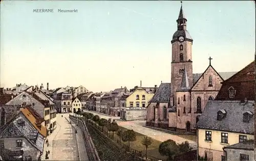 Ak Meerane in Sachsen, Neumarkt