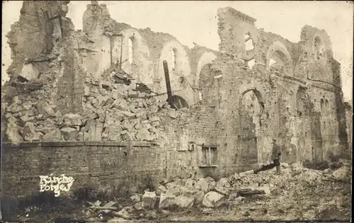 Ak Forges Meuse, Kirche, Kriegszerstörung 1. WK