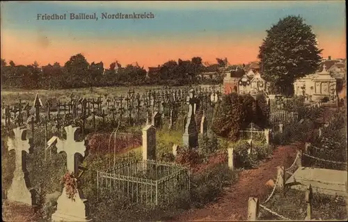 Ak Bailleul Nord, Friedhof