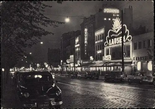 Ak Hamburg Mitte St. Pauli, Partie an der Reeperbahn, Lausen