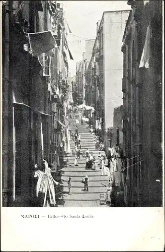 Ak Napoli Neapel Campania, Pallonetto Santa Lucia