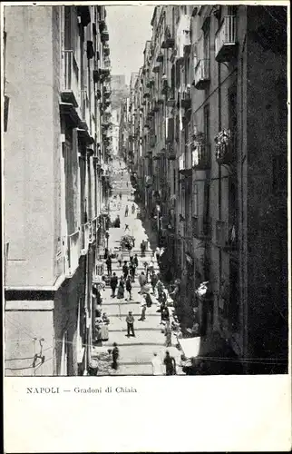 Ak Napoli Neapel Campania, Gradoni di Chiaia