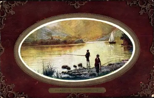 Passepartout Ak Lake District Cumbria England, Ullswater