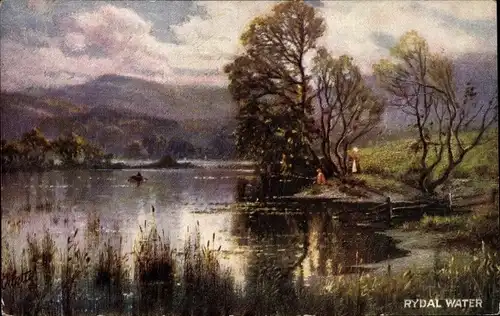 Künstler Ak Lake District Cumbria England, Rydal Water
