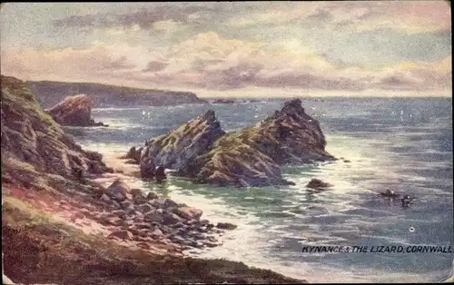 Künstler Ak Cornwall England, Kynance Cove, the Lizard