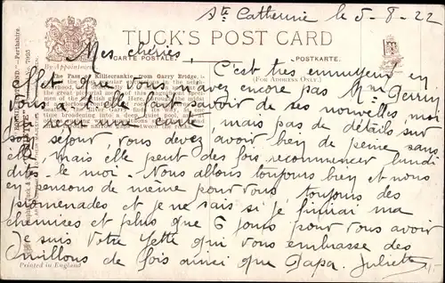 Künstler Ak Perthshire Schottland, The Pass of Killiecrankie from Garry Bridge