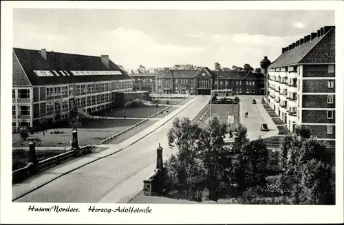 Ak Husum in Nordfriesland, Herzog-Adolfstraße