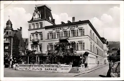 Ak Rüdesheim am Rhein, Hotel Jung