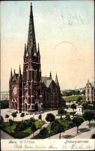 Ak Gera in Thüringen, Johanniskirche