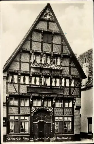 Ak Osnabrück in Niedersachsen, Altes Haus Walhalla in der Bierstraße