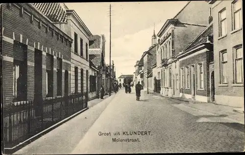 Ak Klundert Nordbrabant Niederlande, Molenstraat