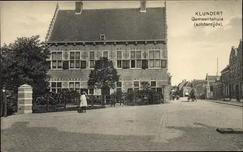 Ak Klundert Nordbrabant Niederlande, Gemeentehuis