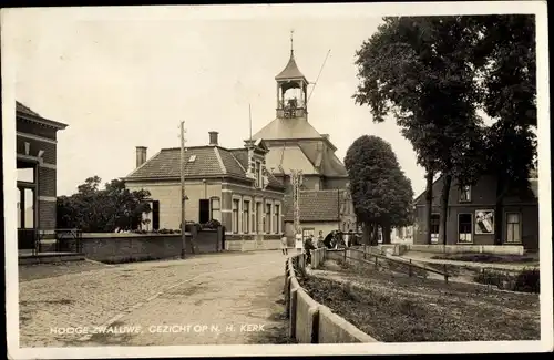 Ak Hooge Zwaluwe Nordbrabant Niederlande, Gezicht op N. H. Kerk