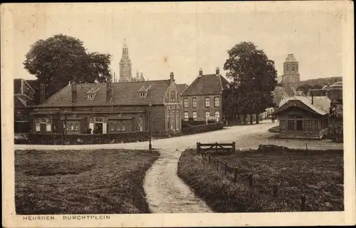 Ak Heusden Nordbrabant Niederlande, Burchtplein