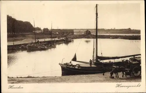 Ak Heusden Nordbrabant Niederlande, Havengezicht