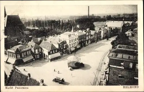 Ak Helmond Nordbrabant Niederlande, Markt Panorama