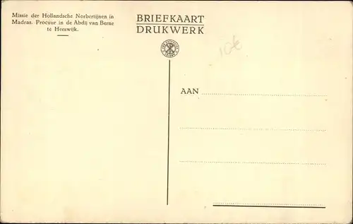 Ak Heeswijk Nordbrabant, Father Bazelmans Geeft Lessen in het Latijn aan zijn Seminaristen