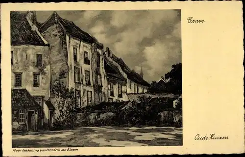 Künstler Ak Bloem, H. v., Grave Nordbrabant Niederlande, Oude Huizen