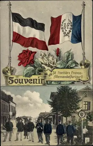 Ak Avricourt Allemand Deutsch Avricourt Meurthe et Moselle, Frontiere Franco Allemande