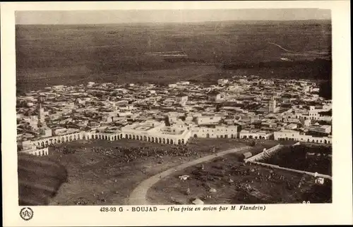 Ak Boujad Marokko, Vue prise en avion par M Flandrin