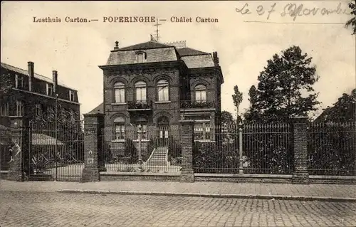 Ak Poperinghe Poperinge Westflandern, Lusthuis Carton, Chalet Carton