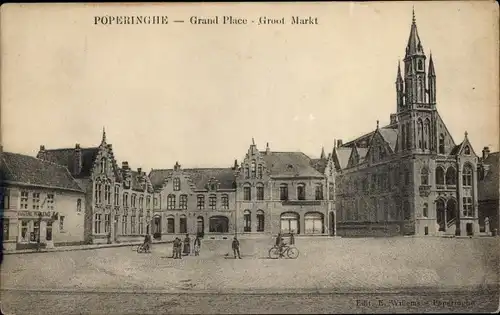 Ak Poperinghe Poperinge Westflandern, Grand Place, Groot Markt