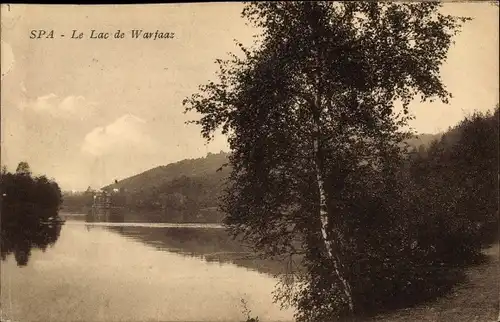 Ak Spa Wallonien Lüttich, Le Lac de Warfaaz